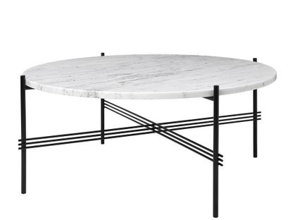TS Coffee Table Ø 80 x H 35 cm|White|Charcoal black