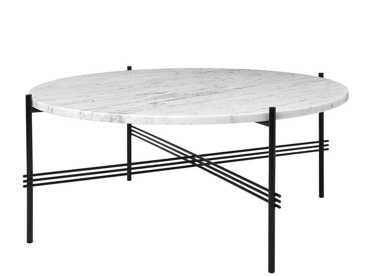 Gubi Ts Coffee Table O 80 X H 35 Cm White Charcoal Black By Gamfratesi 2014 Designer Furniture By Smow Com
