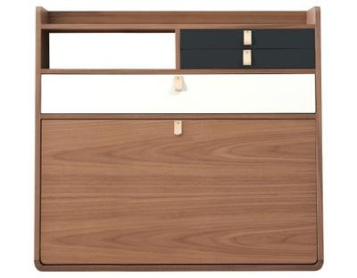 Hartô Wall Secretary Desk Gaston Walnut 80 Cm White Slate Grey Secretary Desk Gaston Walnut 80 Cm