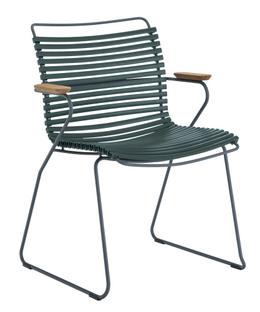 Click Chair With armrests|Pine green