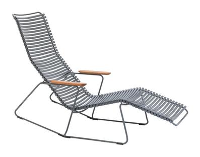 Click Deck Chair tiltable Dark grey