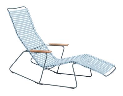 Click Deck Chair tiltable Dusty light blue