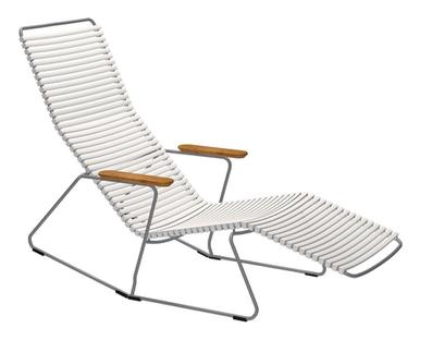 Click Deck Chair tiltable Muted White