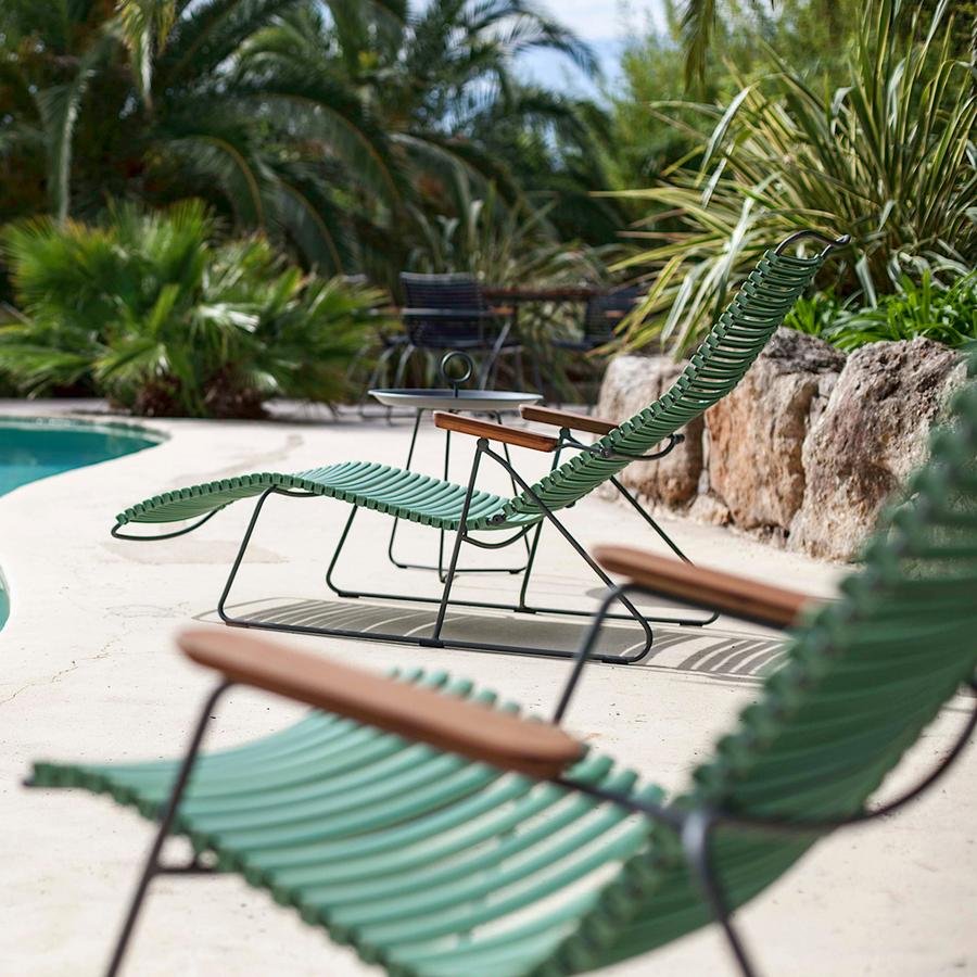 Click Deck Chair, Olive green | Houe | Garden Chairs