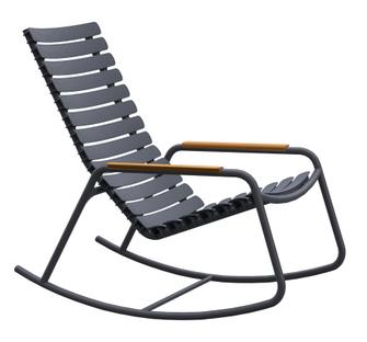 ReCLIPS Rocking Chair Grey|Bamboo armrests