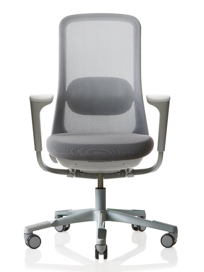 SoFi 7500 Mesh Light grey With SlideBack armrests