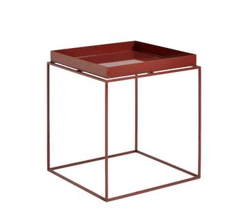 Tray Tables H 40/44 x W 40 x D 40 cm|Chocolate - High gloss