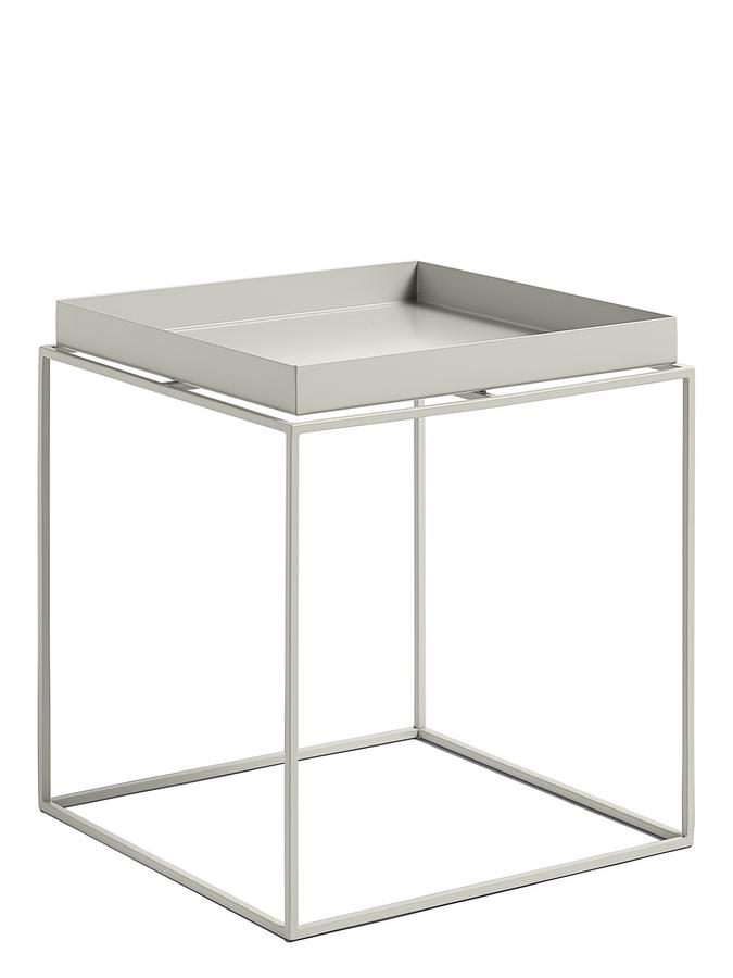 Hay Tray Tables, H 40/44 x W 40 x D 40 cm, Warm grey