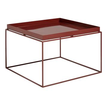 Tray Tables H 35/39 x W 60 x D 60 cm|Chocolate - High gloss