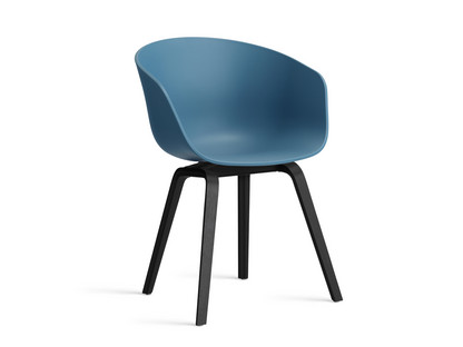 About A Chair AAC 22 Azure blue 2.0|Black lacquered oak
