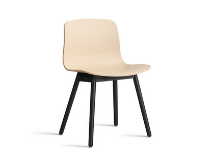 About A Chair AAC 12 Pale peach 2.0|Black lacquered oak