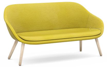 About A Lounge Sofa for Comwell Hallingdal 420 - yellow|Soap treated oak