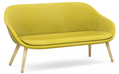 About A Lounge Sofa for Comwell Hallingdal 420 - yellow|Lacquered oak