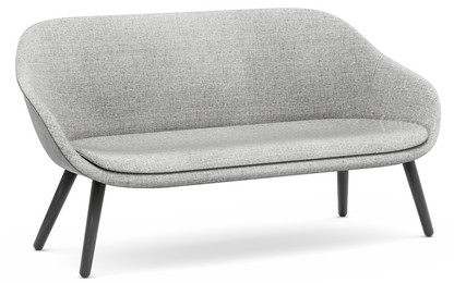 About A Lounge Sofa for Comwell Hallingdal - light grey|Black lacquered oak