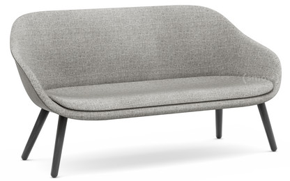 About A Lounge Sofa for Comwell Hallingdal - warm grey|Black lacquered oak