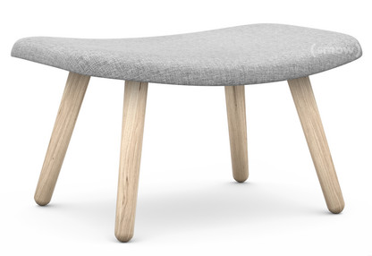 About A Lounge Ottoman AAL 03 Hallingdal - light grey|Soap treated oak