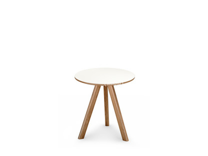 Copenhague Round Table CPH20 Ø 50 x H 49|Lacquered oak|Linoleum off-white