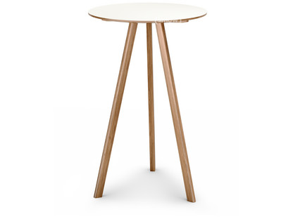 Copenhague Round Table CPH20 Ø 70 x H 105|Lacquered oak|Linoleum off-white