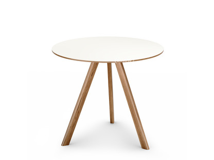 Copenhague Round Table CPH20 Ø 90 x H 74|Lacquered oak|Linoleum off-white