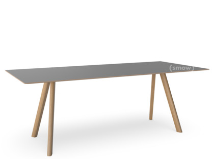 Copenhague Table CPH30 L 200 x W 90 x H 74|Lacquered oak|Linoleum grey