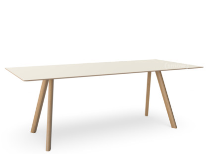 Copenhague Table CPH30 L 200 x W 90 x H 74|Lacquered oak|Linoleum off-white