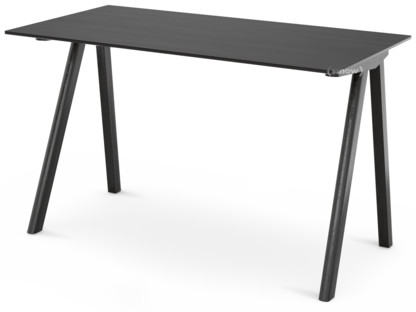 Copenhague Desk CPH90 Black lacquered oak|Black lacquered oak veneer