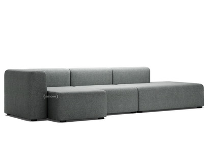 Mags Sofa with Récamière Left armrest|Hallingdal - black/white