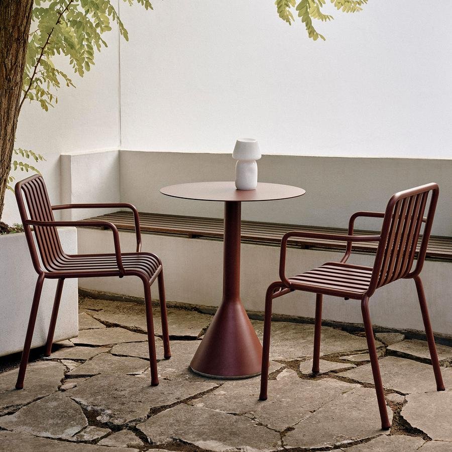 Palissade Chair, Olive, With armrests | Hay | Garden Chairs