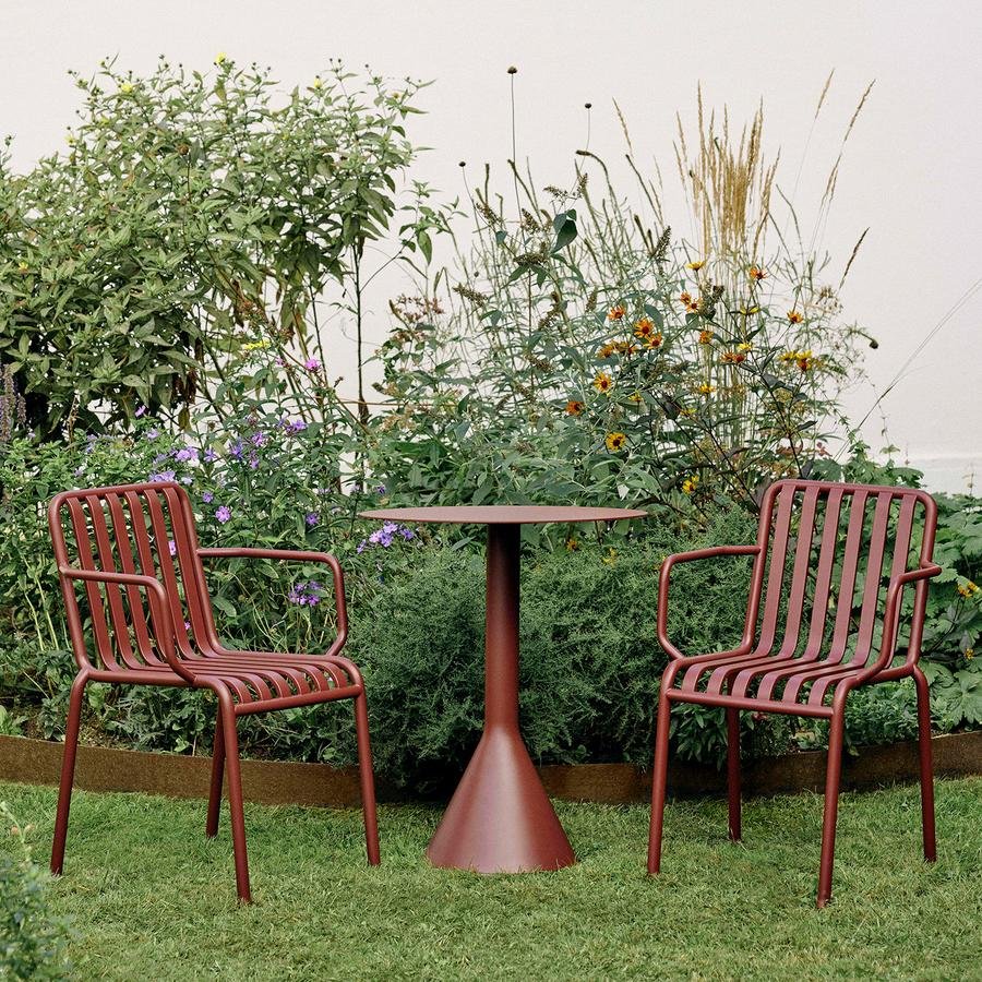 Palissade Chair, Olive, With armrests | Hay | Garden Chairs