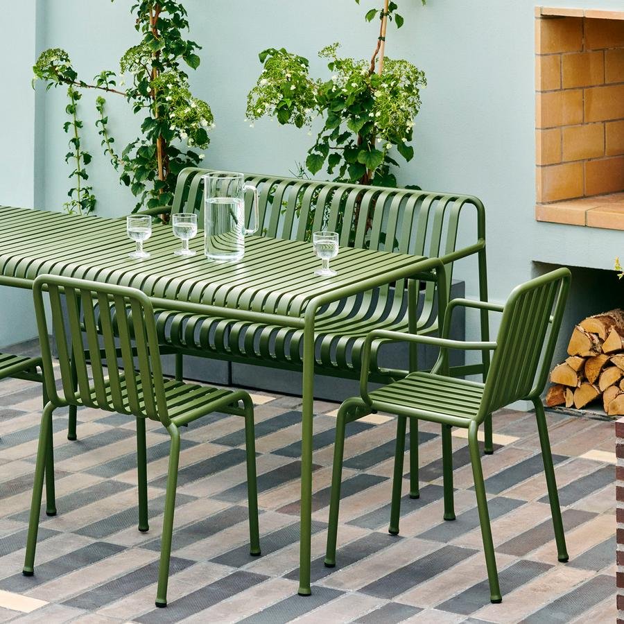 HAY PALISSADE CHAIR 2脚セット オリーブ Palissade Chair, Olive, With armrests | Hay | Garden Chairs