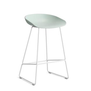 About A Stool AAS 38 Kitchen version: seat height 64 cm|Steel white powder-coated|Dusty mint 2.0