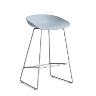 About A Stool AAS 38 Kitchen version: seat height 64 cm|Stainless steel|Slate blue 2.0