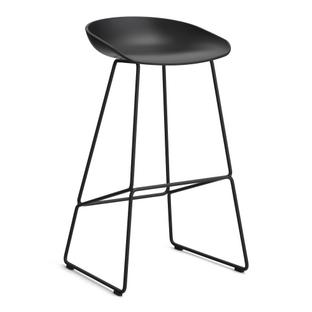 About A Stool AAS 38 Bar version: seat height 74 cm|Steel black powder-coated|Black 2.0