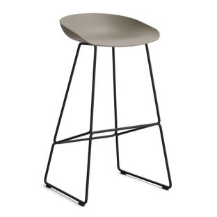 About A Stool AAS 38 Bar version: seat height 74 cm|Steel black powder-coated|Khaki 2.0