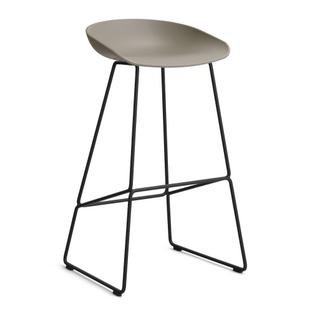 About A Stool AAS 38 Bar version: seat height 74 cm|Steel black powder-coated|Khaki 2.0