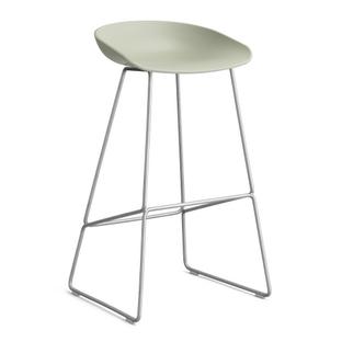 About A Stool AAS 38 Bar version: seat height 74 cm|Stainless steel|Pastel green 2.0