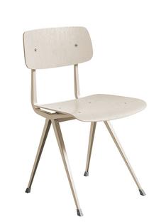 Result Chair Beige lacquered oak|Steel beige powder-coated 