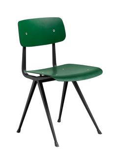 Result Chair Forest green lacquered|Steel black powder-coated