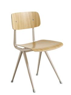 Result Chair Lacquered oak|Steel beige powder-coated 