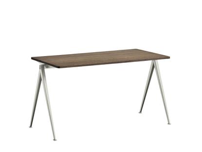 Pyramid Table 01 L 140 x W 65 x H 74 cm|Smoked oak|Steel beige powder-coated 