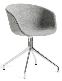 About A Chair AAC 21 Hallingdal - light grey|Polished aluminium
