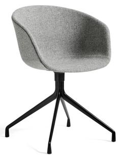 About A Chair AAC 21 Hallingdal - light grey|Black powder coated aluminium