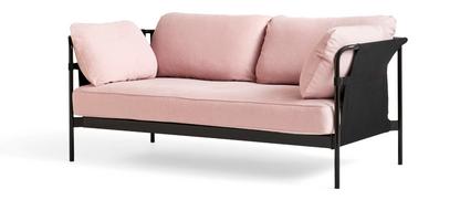 Can Sofa 2.0 Two-seater|Fabric Linara 415 - Pink|Black