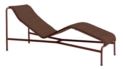 Palissade Chaise Longue Iron red|With cushion|Without neck pillow
