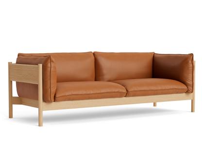 Arbour Sofa Leather Nevada 2488 - cognac|Oiled waxed oak