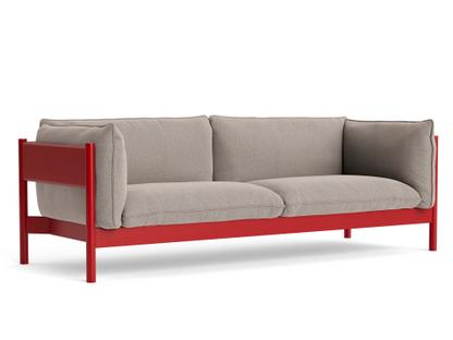 Arbour Sofa Re-wool 628 - apricot/black|Wine red lacquered beech