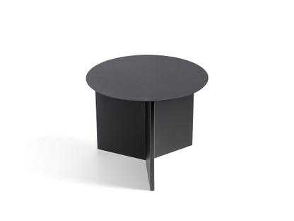 Slit Table Steel|H 35,5 x Ø 45 cm|Black powder coated