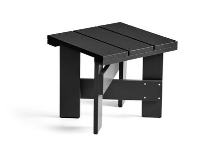 Crate Low Table Black lacquered pine