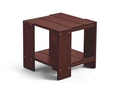 Crate Side Table Iron red lacquered pine