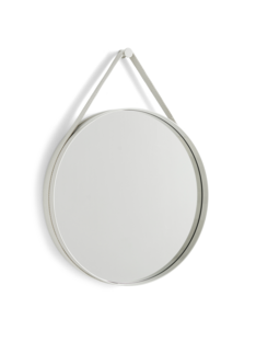 Strap Mirror No 2 ø 50 cm|Light grey